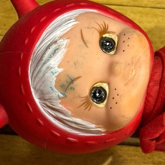 Vintage rare Devil diablo red rojo Doll ornament w defects Valentine’s Day decor - Picture 11 of 16